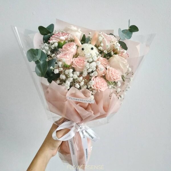 Spray Rose & Bunny Mix Bloom