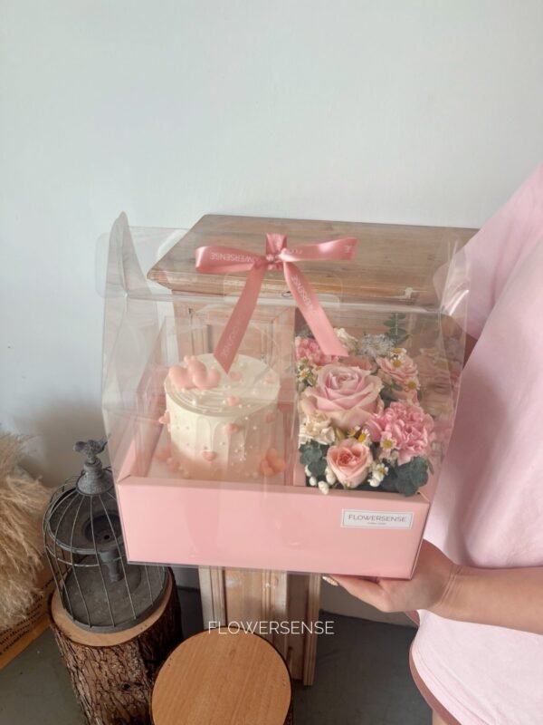 BLOOM WITH CAKE COMBO-003 (Pink) - Image 3