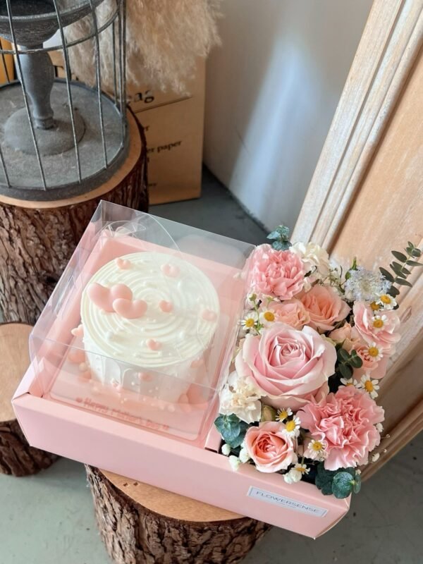BLOOM WITH CAKE COMBO-003 (Pink) - Image 2