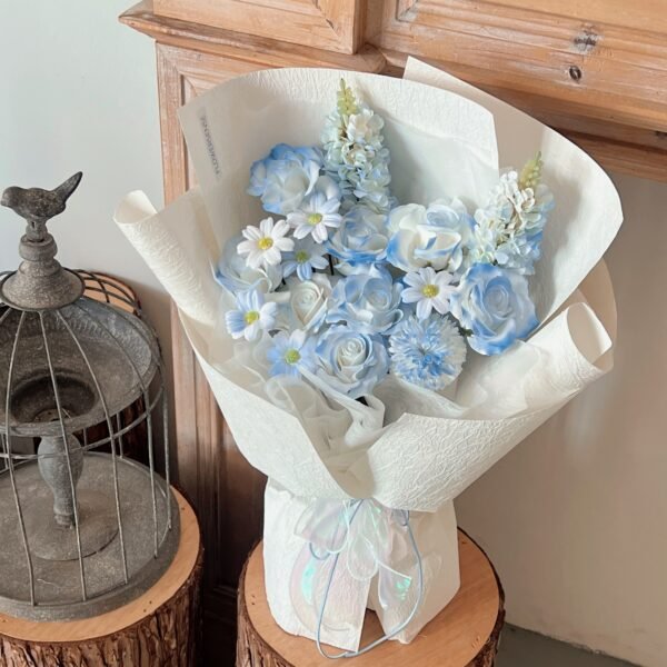 SOAP FLOWER - BLUEBIRD